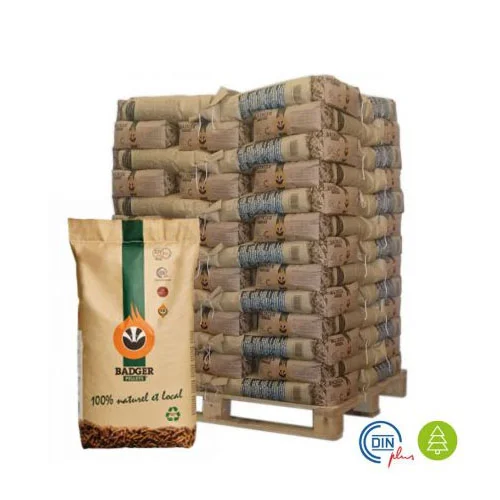 Palette de Pellets Badger 65 sacs (en papier) par palette